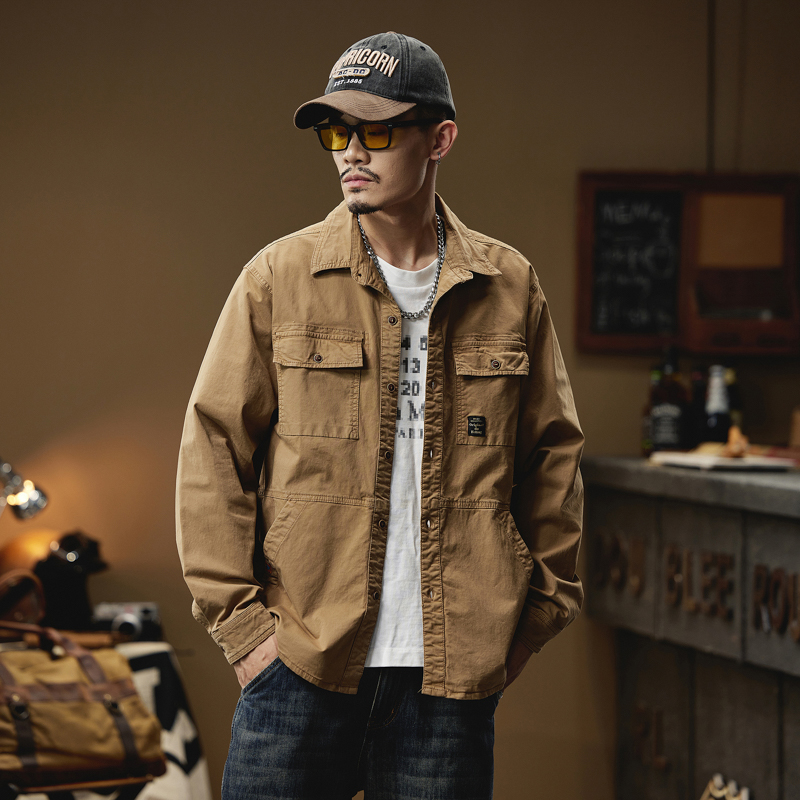 Quality Winter Clothing Brand - Camisa Cargo de manga larga para