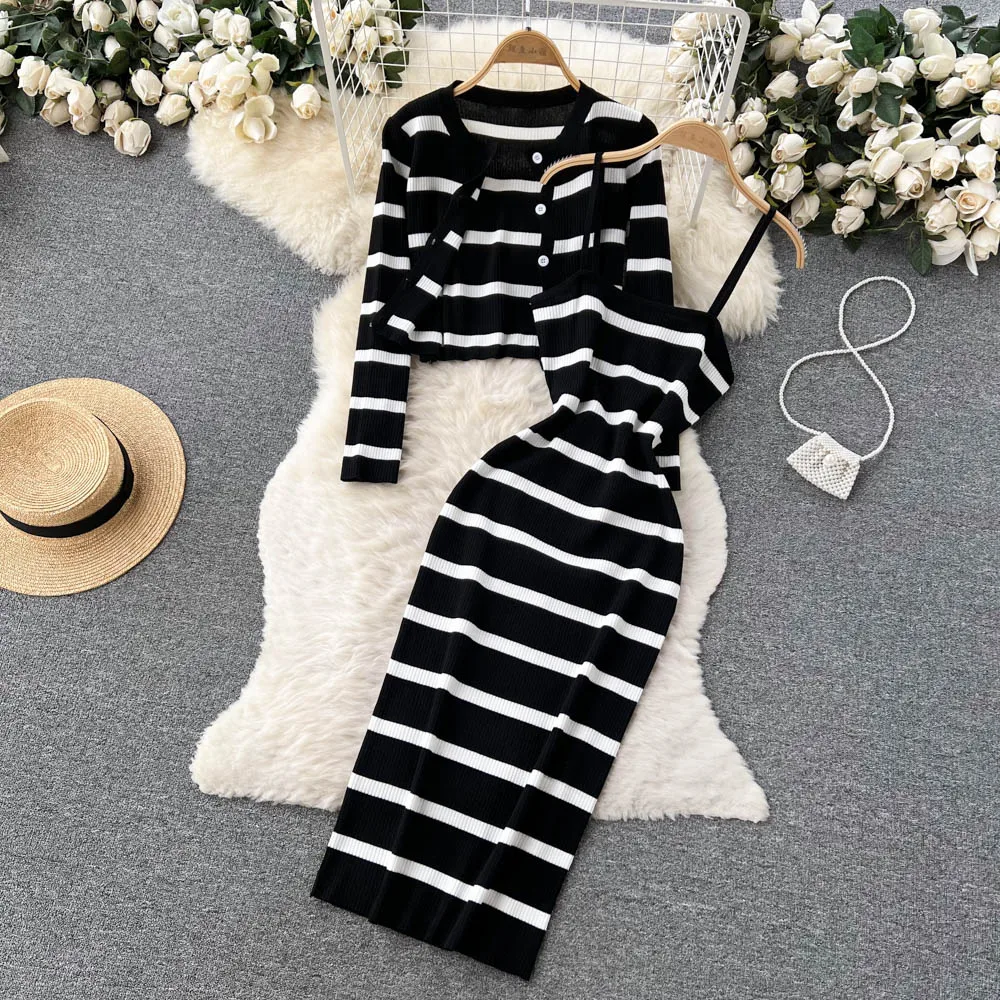 Winter Clothing Korean - Conjunto de 2 piezas de vestido