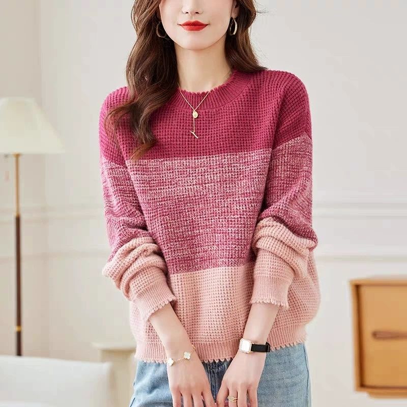 Winter Clothing Korean - Jerséis de manga larga con cuello