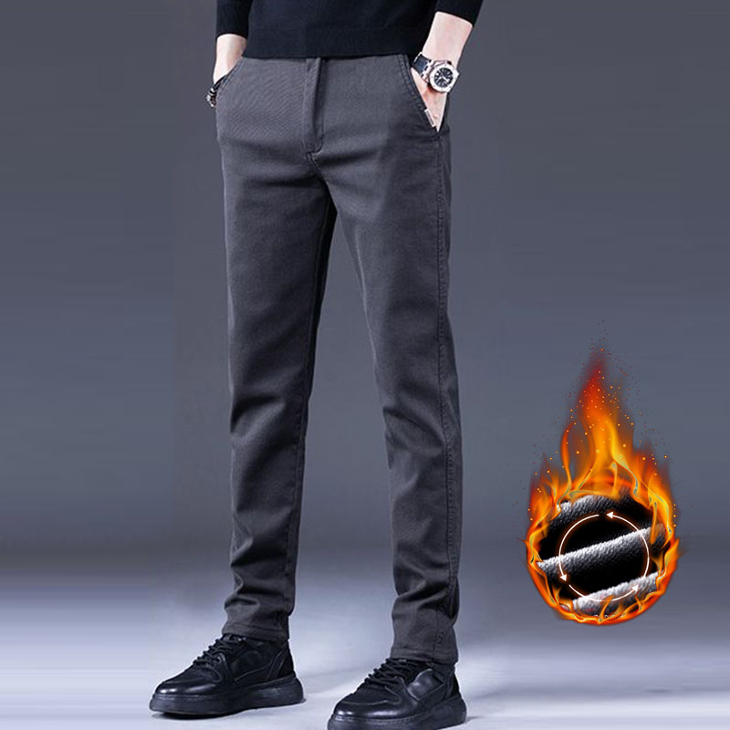 Quality Winter Clothing Brand - Pantalones informales de negocios cálidos de