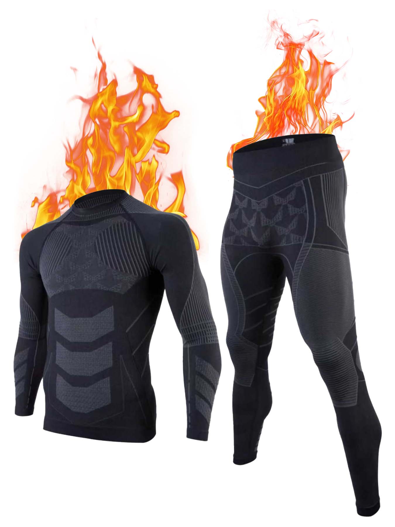 Thermal Base Layer - Ropa interior térmica para hombres, sudaderas,