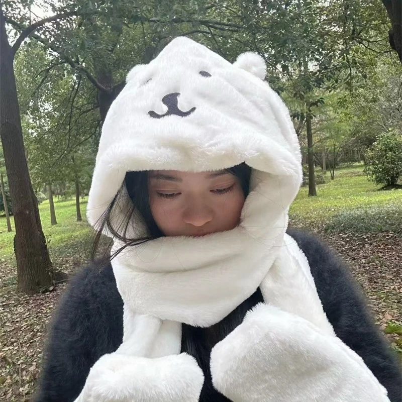 Winter Clothing Cute - Gorro grueso de felpa 3 en