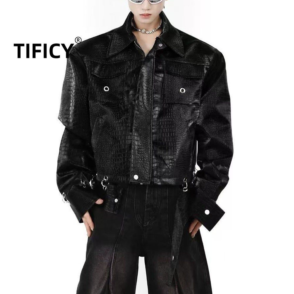 Winter Clothing Patterns - TIFICY-Chaqueta de piel sintética con hombrera