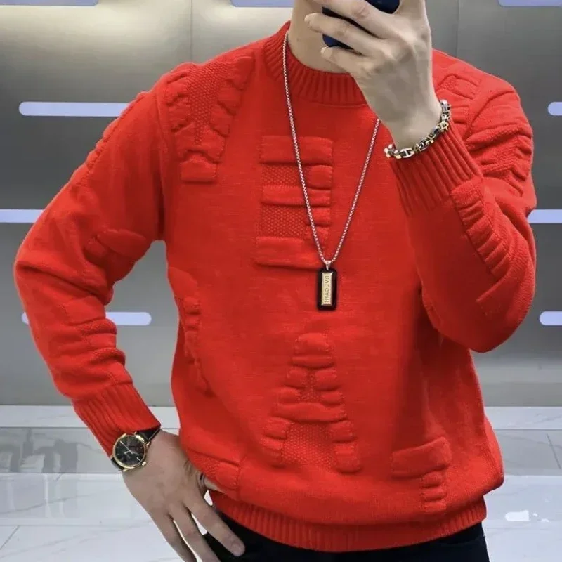 Suéter de punto verde para hom - Winter Clothing Korean reseña y precio