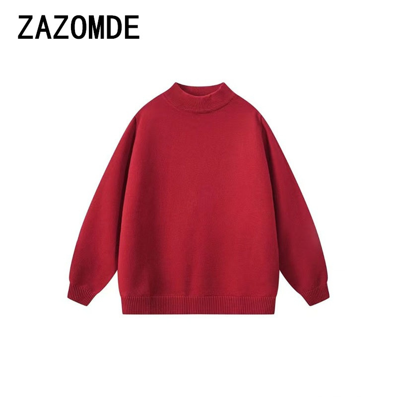 ZAZOMDE-suéter suave de punto  - Quality Winter Clothing Brand reseña y precio