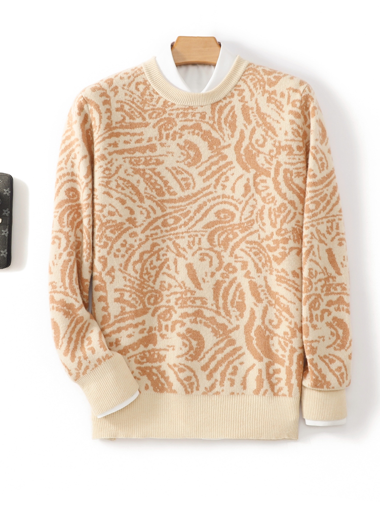 Suéter estampado de lana merin - Winter Clothing Patterns reseña y precio