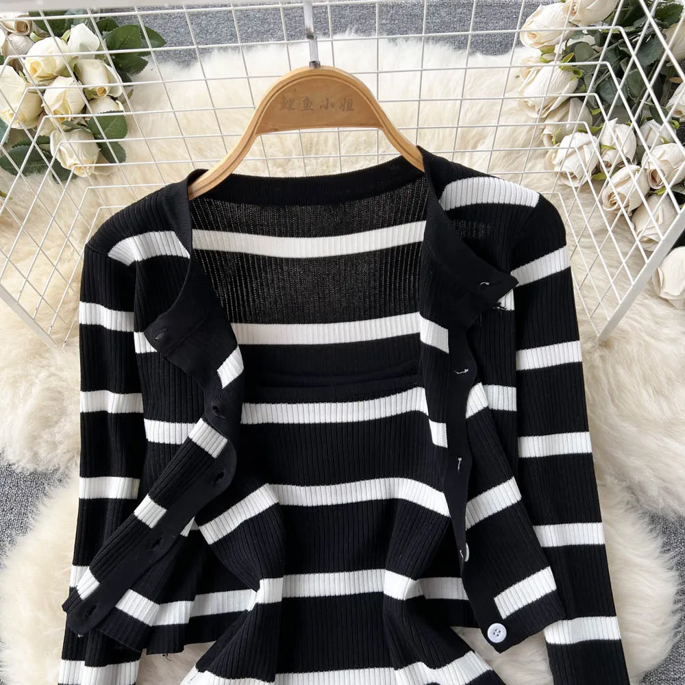 Conjunto de 2 piezas de vestid - Winter Clothing Korean reseña y precio