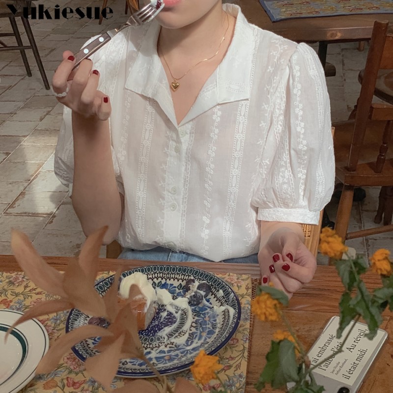 Blusa de Chifón con cuello en  - Winter Clothing Korean reseña y precio