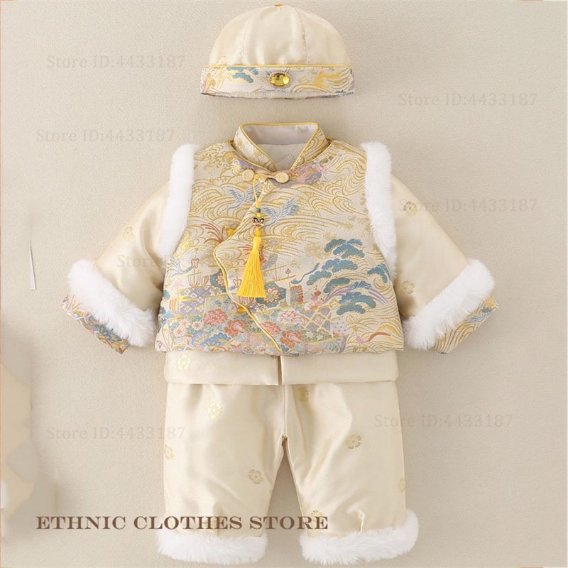 Traje Tang de cien días para n - Winter Clothing Baby Boy reseña y precio