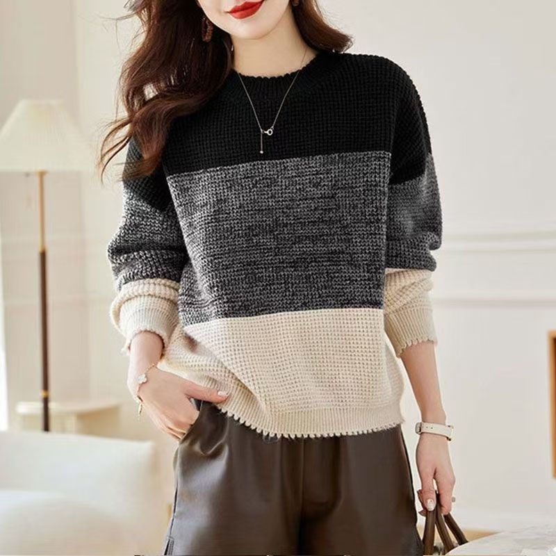 Jerséis de manga larga con cue - Winter Clothing Korean reseña y precio