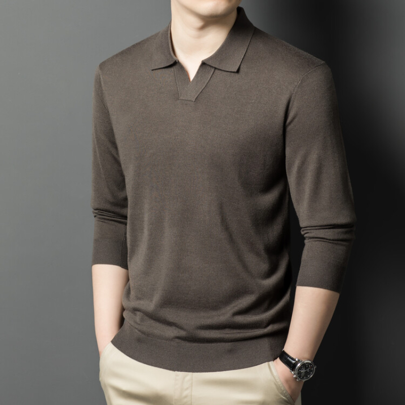 Jersey de hombre con cuello en - Quality Winter Clothing reseña y precio