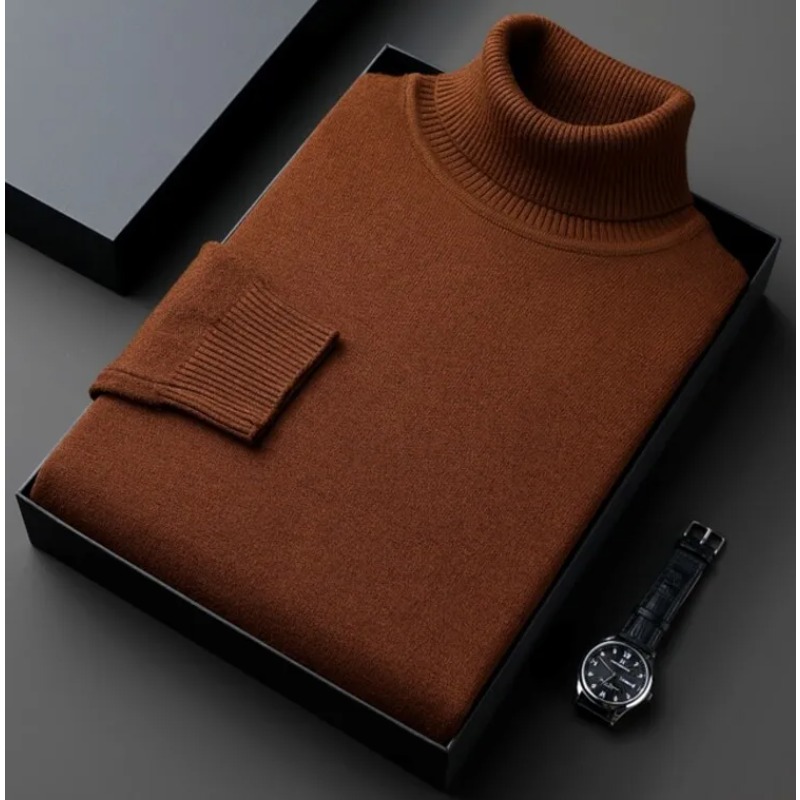 Suéter de cuello alto de punto - Quality Winter Clothing reseña y precio