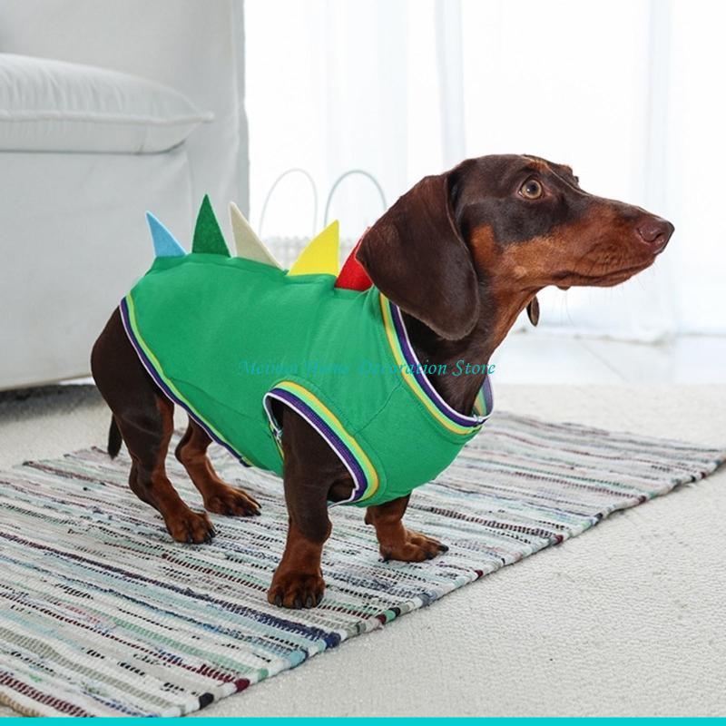 Chaleco disfraz con tema dinos - Winter Clothing For Dogs reseña y precio