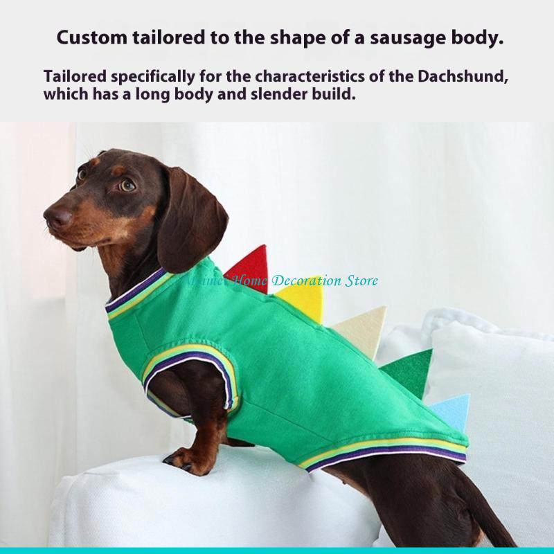 Chaleco disfraz con tema dinos - Winter Clothing For Dogs reseña y precio