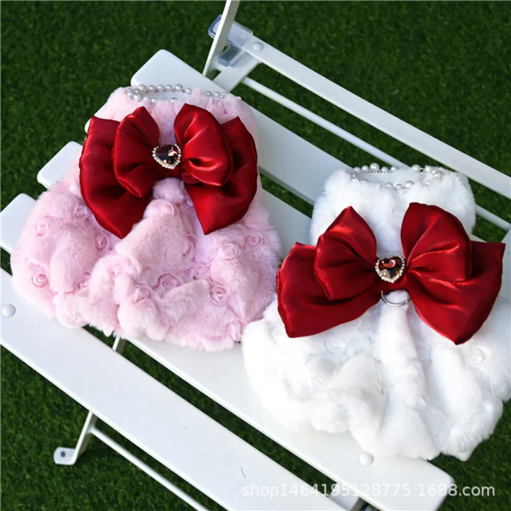 Vestido de piel de conejo para - Winter Clothing For Dogs reseña y precio