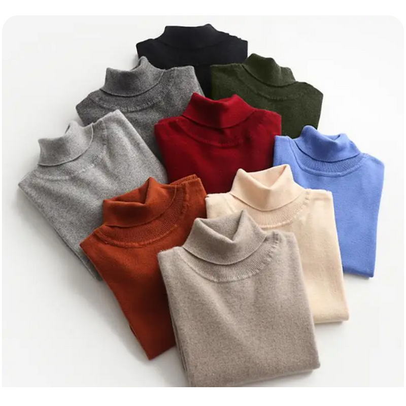 Suéter de cachemira con cuello - Winter Clothing Cute reseña y precio