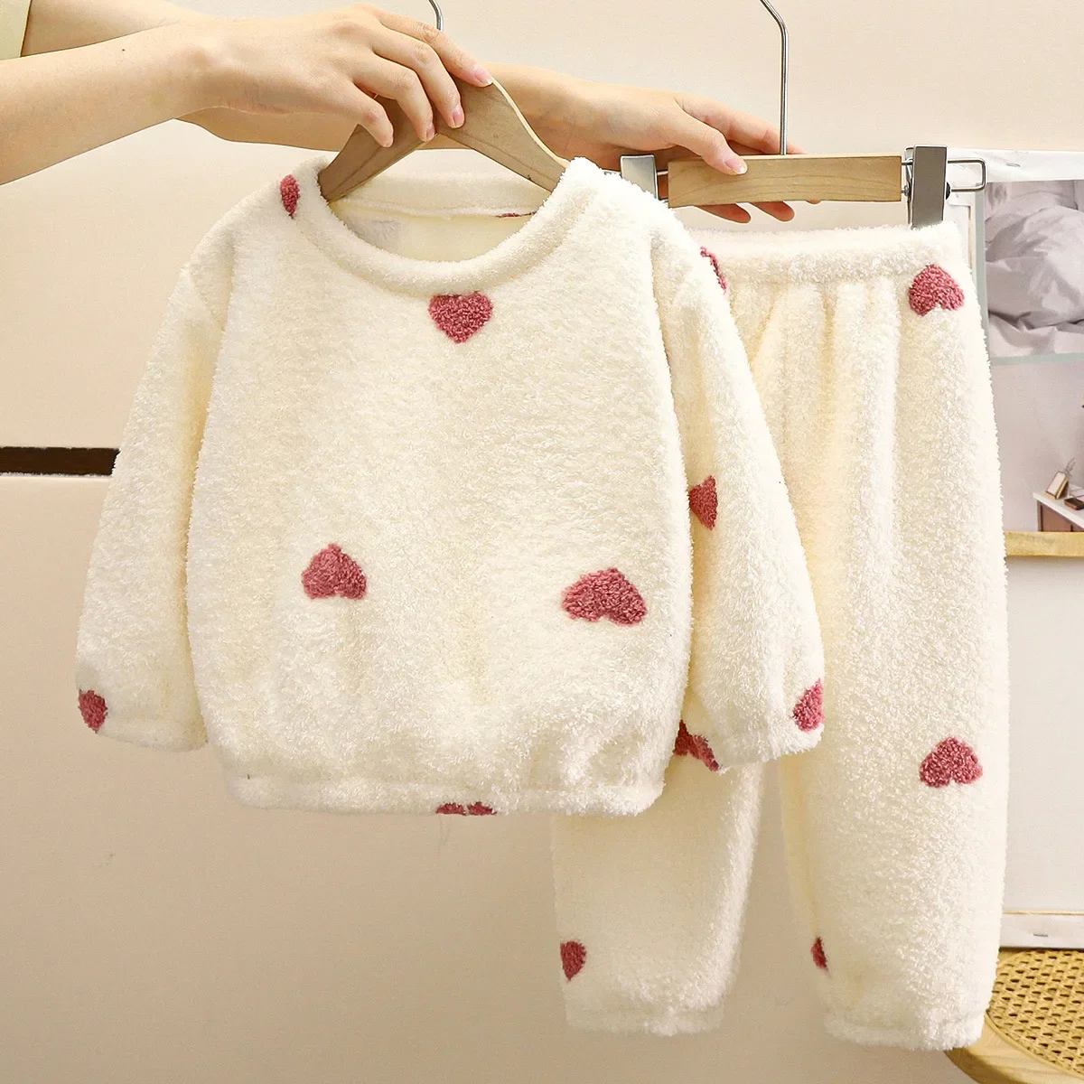 Nuevos pijamas de lana gruesos - Winter Clothing Baby Boy reseña y precio