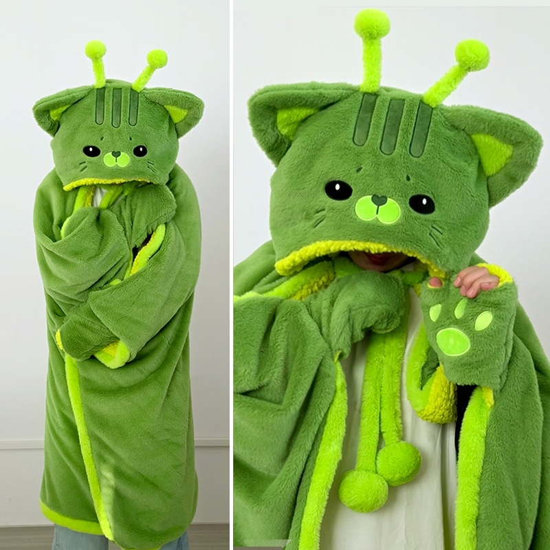 Manta con Capucha de Gato Alie - Winter Clothing Cute reseña y precio