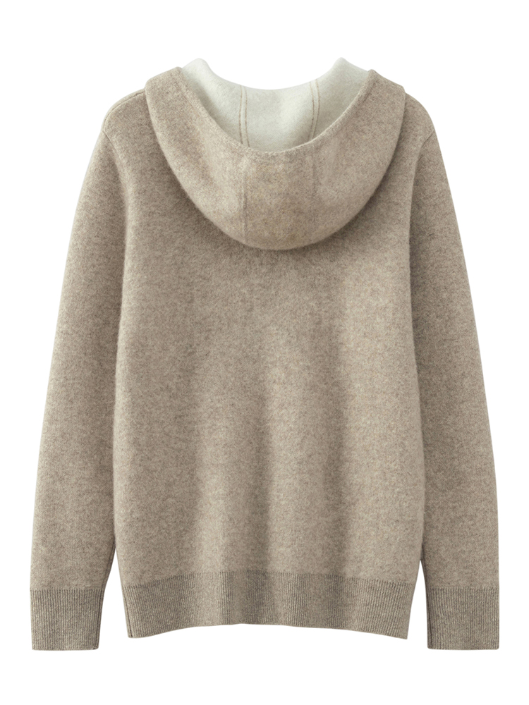 Suéter de cachemira con capuch - Quality Winter Clothing reseña y precio